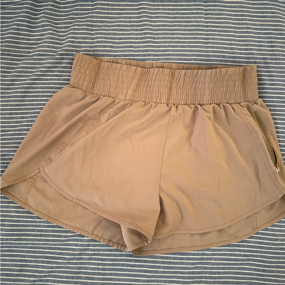 High Waist Lined Running Shorts with Pocket